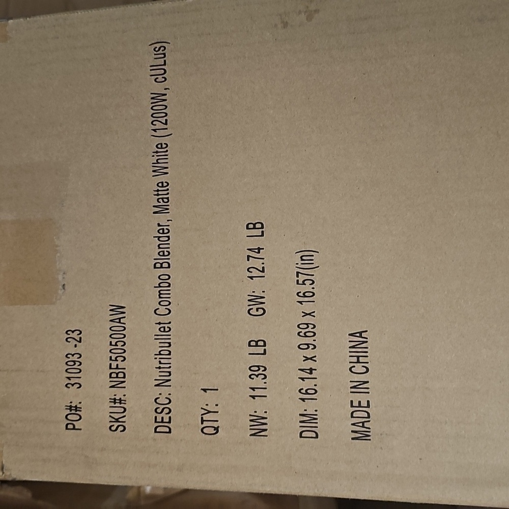 Nutribullet Combo Blender 1200W Matte White  NIB - Picture 3 of 4